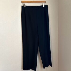 Lafayette 148 NY Women’s High Rise Wool Blend Relaxed Fit Pant in Black, Size 12